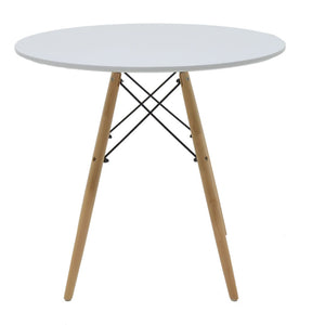Jedálenský stôl Jardin 80x73x80 cm (biela, drevo) - ROZBALENÉ