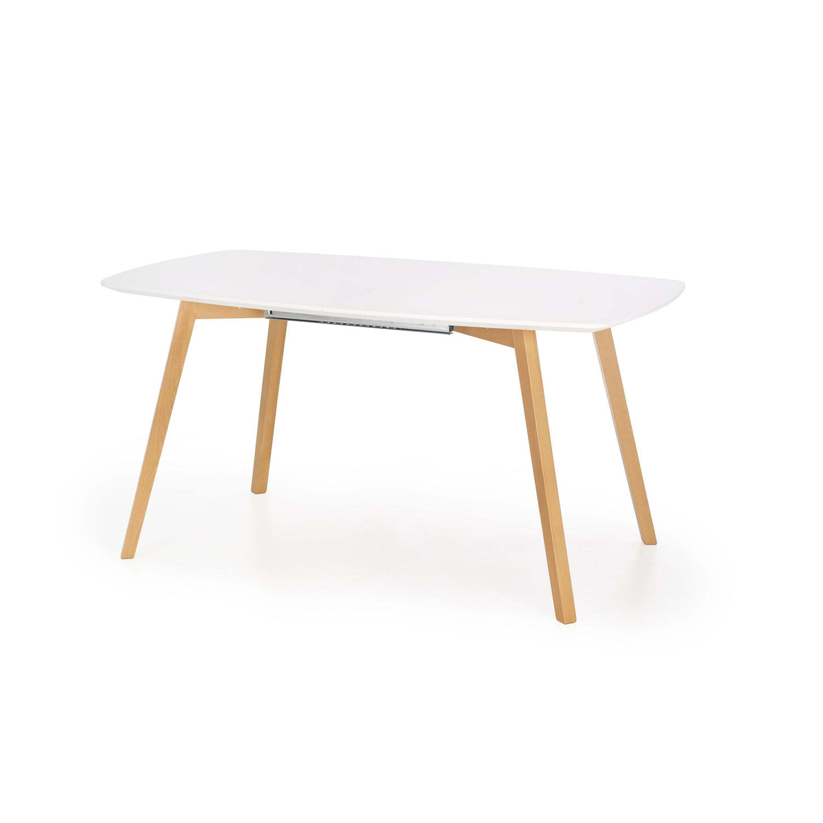 Jedálenský stôl Kajetan rozkladací 135-185x76x82 cm (biela, dub)
