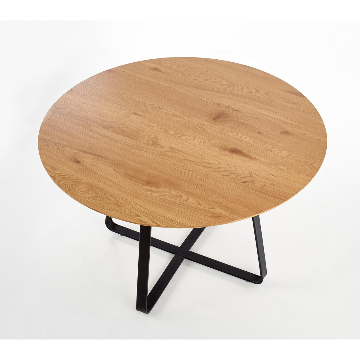 Jedálenský stôl Loxer (dub zlatý, čierna)