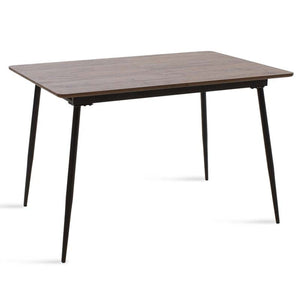Jedálenský stôl Sharam rozkladací 120-160x76x80 cm (sivá, čierna) - II. akosť