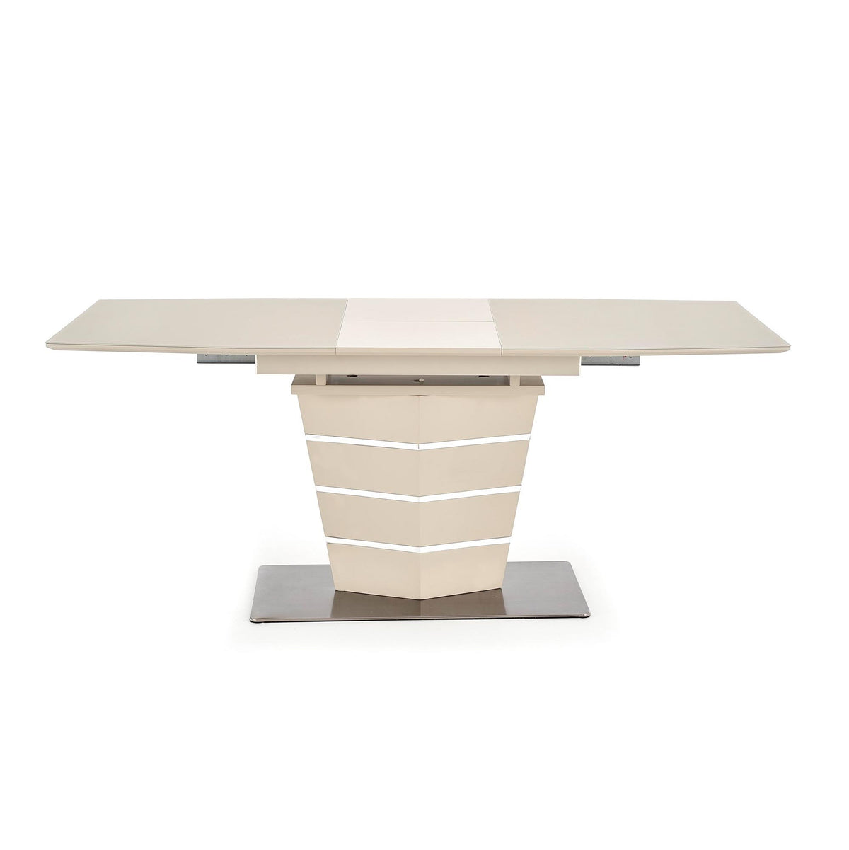 Jedálenský stôl Soruinti rozkladacia 140-180x76x80 cm (béžová)