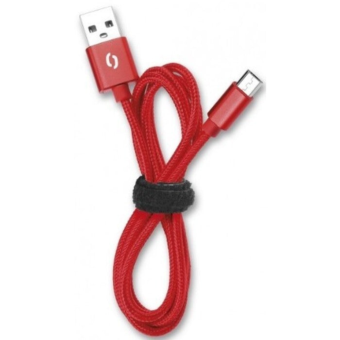 Kábel Aligator Lightning na USB, 2A, 1m, červená