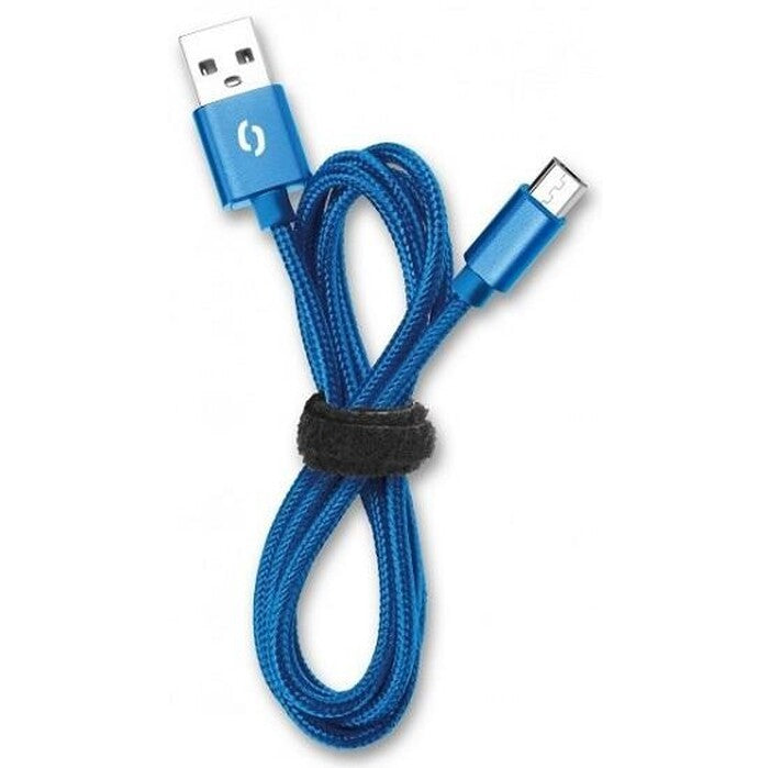 Kábel Aligator Lightning na USB, 2A, 1m, modrá