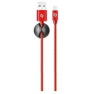 Kábel Aligator Micro USB na USB, 2A, 1m, červená