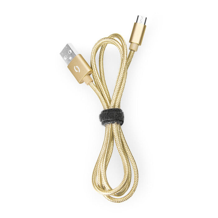 Kábel Aligator Premium 2A, Lightning na USB, 50cm, zlatá