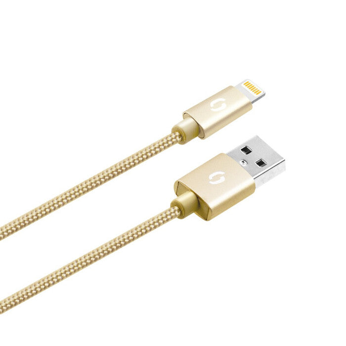 Kábel Aligator Premium 2A, Lightning na USB, 50cm, zlatá