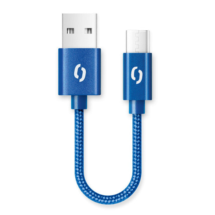 Kábel Aligator Premium 2A, Typ C na USB, 50cm, modrá