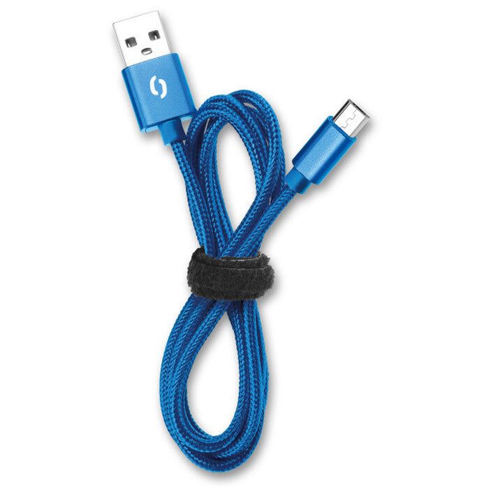 Kábel Aligator Premium 2A, Typ C na USB, 50cm, modrá