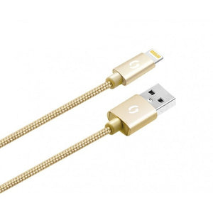 Kábel Aligator Premium Lightning na USB 2A, zlatá