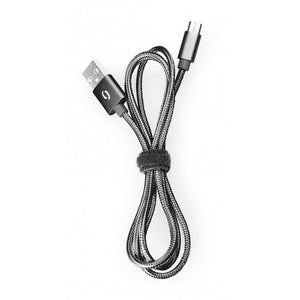Kábel Aligator Premium Micro USB na USB 2A, čierna