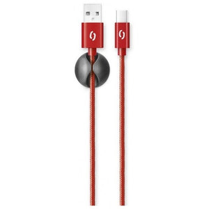 Kábel Aligator USB Typ C na USB, 2A, 1m, červená