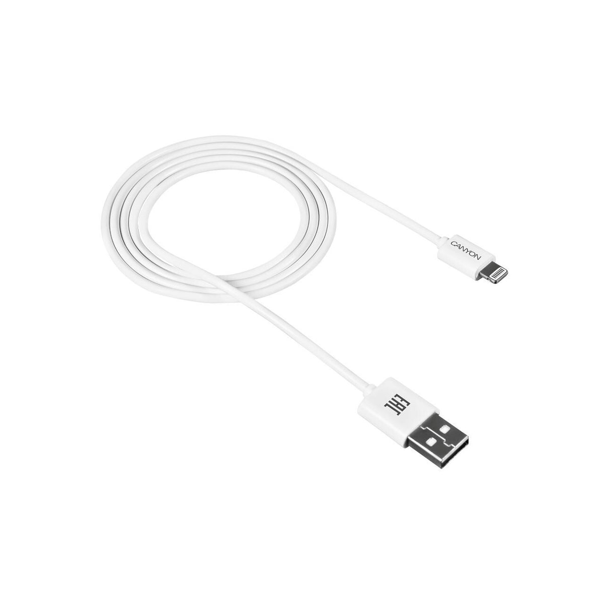 Kábel Canyon Lightning na USB, 1m, biela