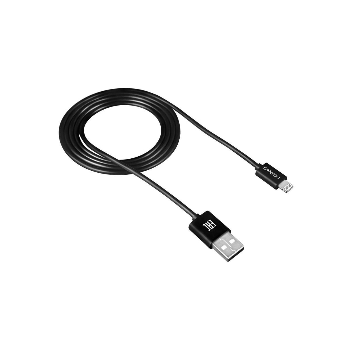 Kábel Canyon Lightning na USB, 1m, čierna