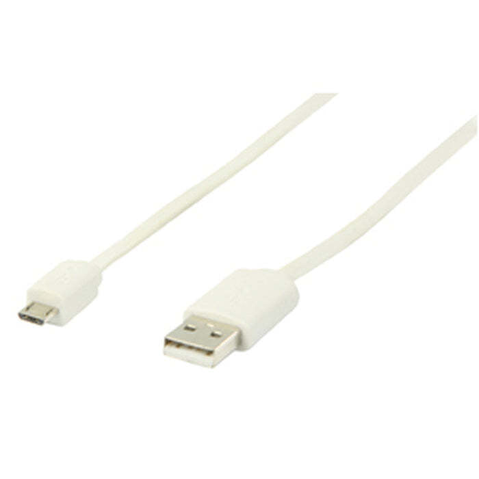 Kábel Nedis Micro USB na USB, 1m, biela