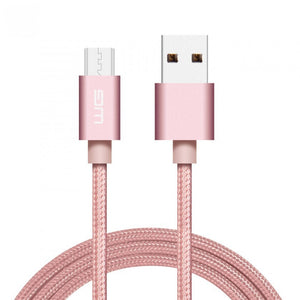 Kábel WG Micro USB na USB, 1m, ružová