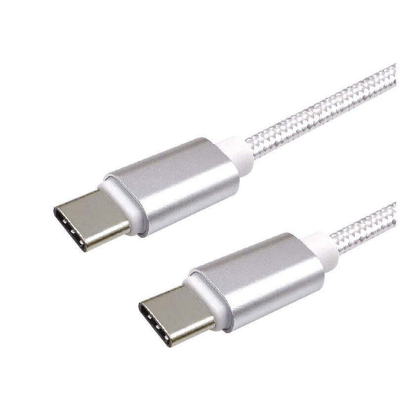 Kábel WG USB-C na USB-C, 3A pre PD nabíjačky až 60W, 1m, biela