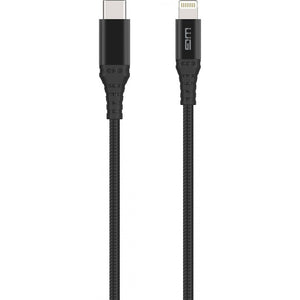 Kábel WG USB Typ C na Lightning s MFI, 1m, čierna