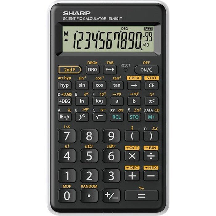 Vedecká kalkulačka Sharp EL-501TWH, 146 funkcií, 1 riadok, kryt
