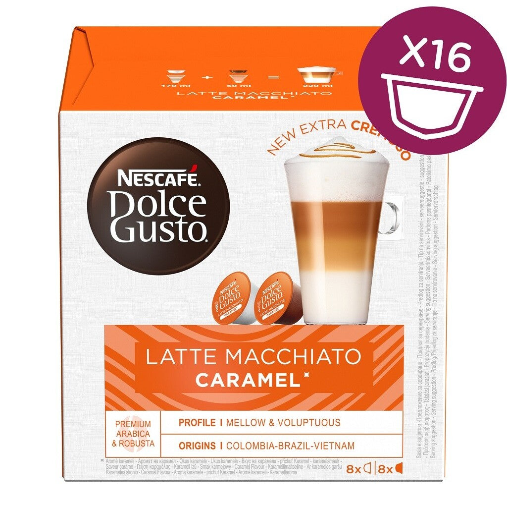 Kapsule Nescafé Dolce Gusto Latte Macchiato Caramel, 16ks