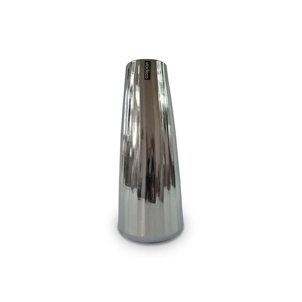 Keramická váza VK70 strieborná (35 cm)