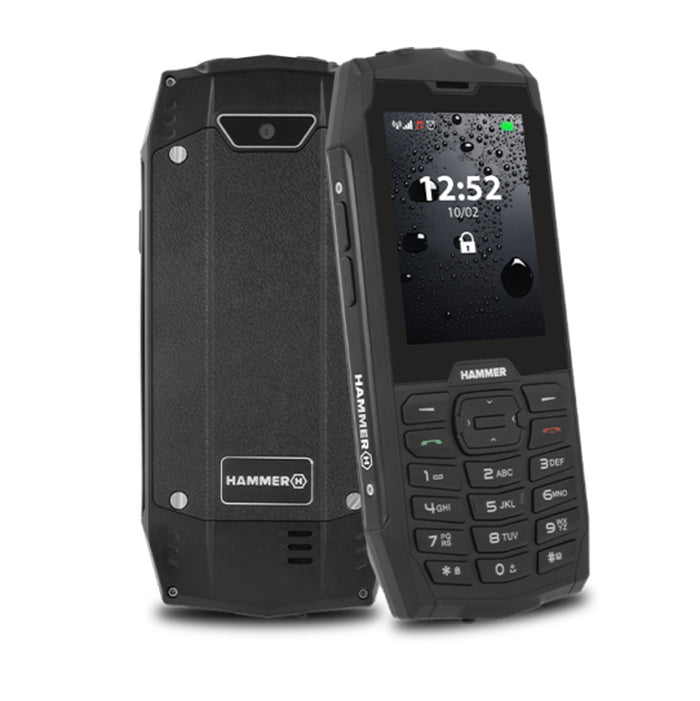 Odolný tlačidlový telefón myPhone Hammer 4, čierna