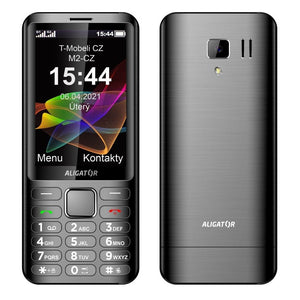Tlačidlový telefón Aligator D950 Dual sim, čierna
