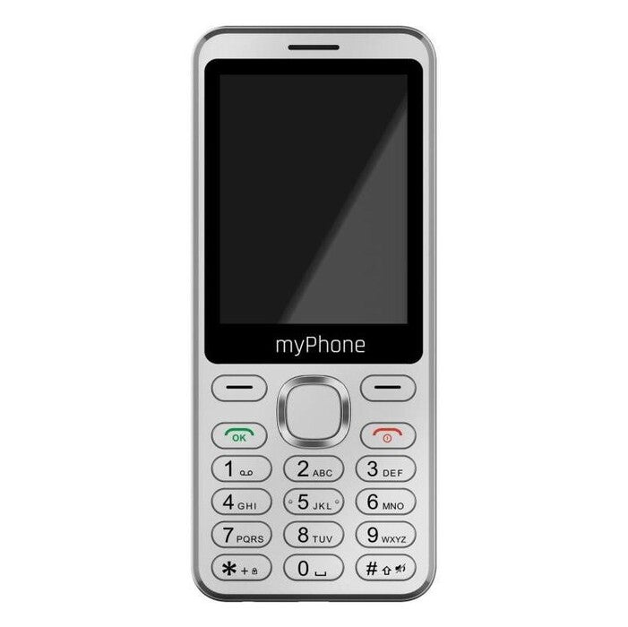 Tlačidlový telefón myPhone Maestro 2, strieborná