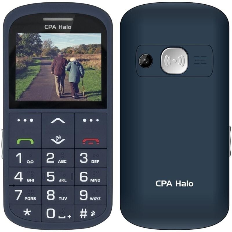 Tlačidlový telefón pre seniorov CPA Halo 11 Pro, modrý POUŽITÉ, N