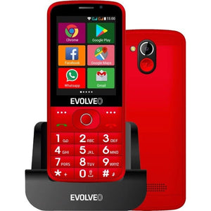 Tlačidlový telefón pre seniorov Evolveo EasyPhone AD, červená POU