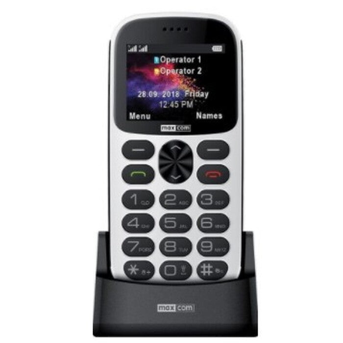 Tlačidlový telefón pre seniorov Maxcom Comfort MM471, biela