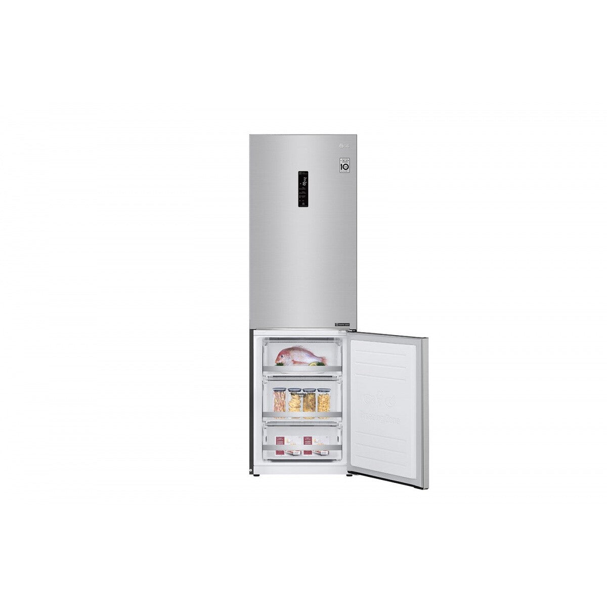 Kombinovaná chladnička s mrazničkou dole LG GBB71NSDMN
