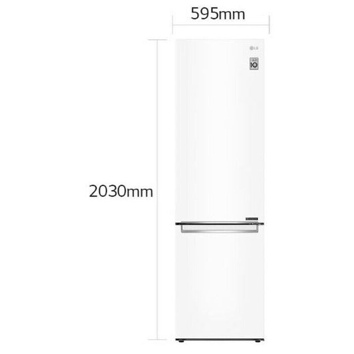 Kombinovaná chladnička s mrazničkou dole LG GBB72SWEFN, A+++