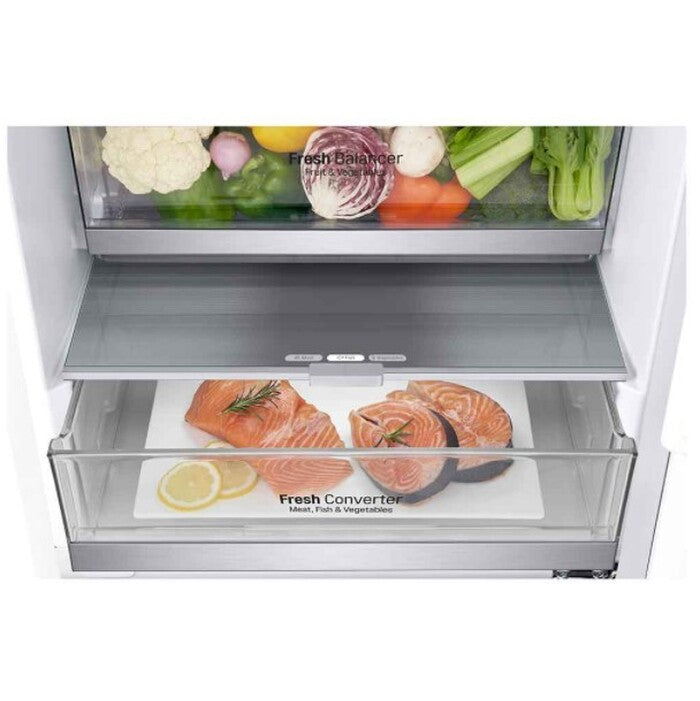 Kombinovaná chladnička s mrazničkou dole LG GBB72SWVGN