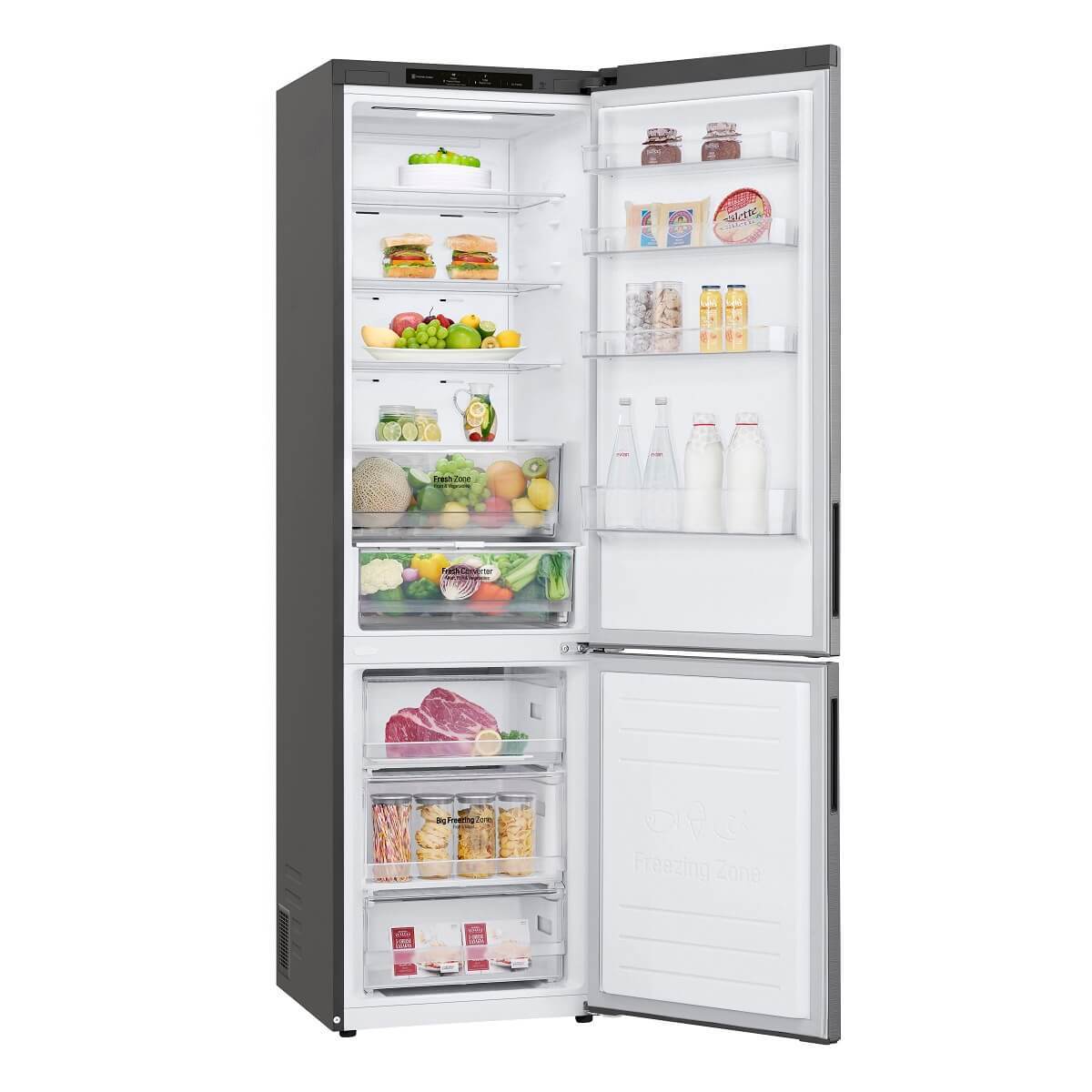 Kombinovaná chladnička s mrazničkou dole LG GBP62PZNAC