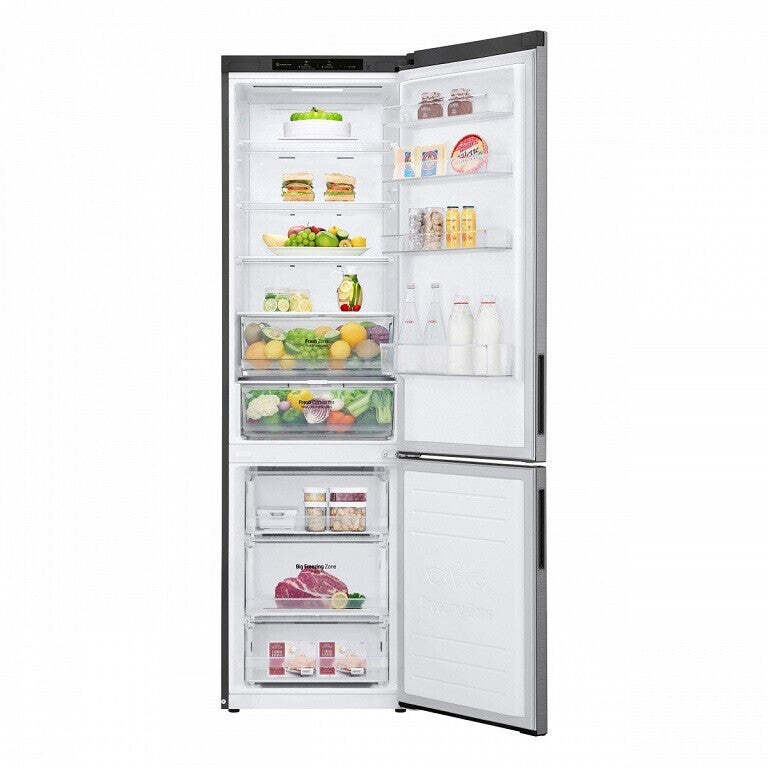 Kombinovaná chladnička s mrazničkou dole LG GBP62PZNBC, B VADA V