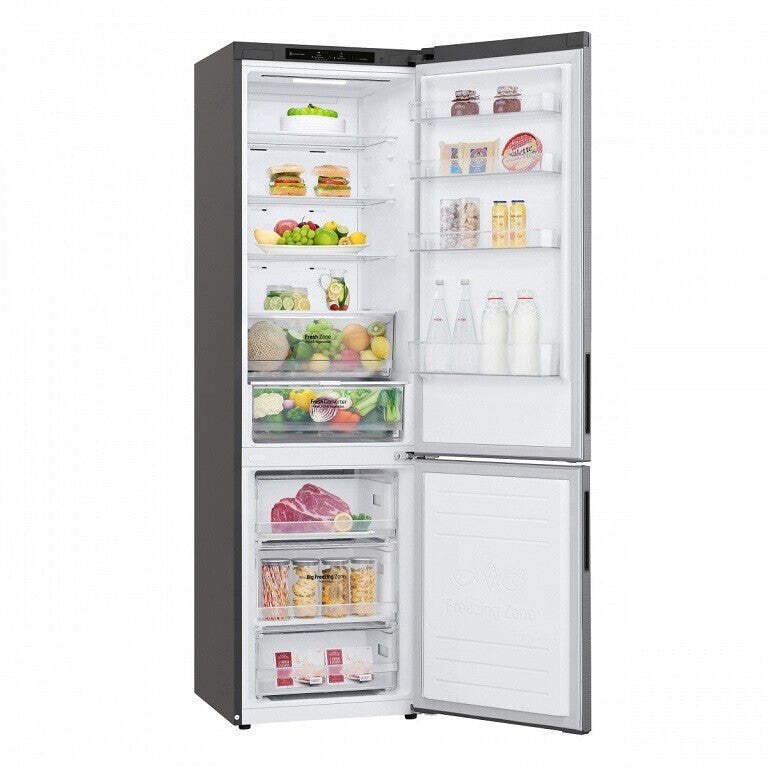 Kombinovaná chladnička s mrazničkou dole LG GBP62PZNBC, B VADA V