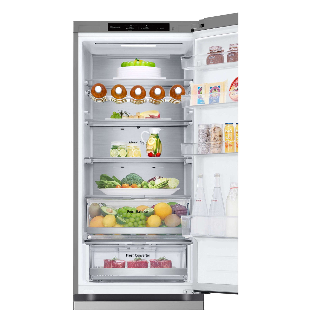 Kombinovaná chladnička s mrazničkou dole LG GBV7280BPY