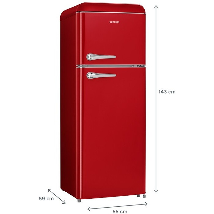 Kombinovaná chladnička s mrazničkou hore Concept LFTR4555rdr