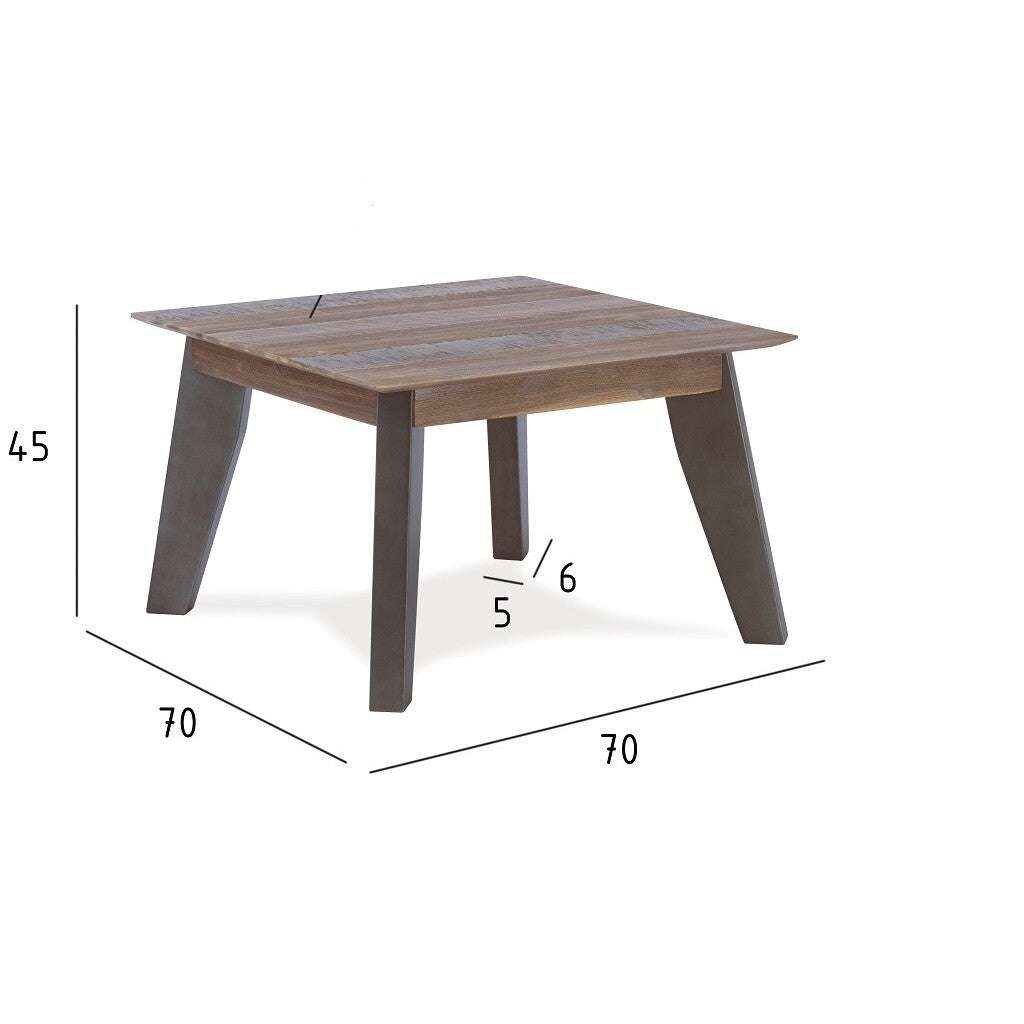 Konferenčný stolík Mety (drevo, hnedá)