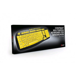 Kontrastná klávesnica C-TECH KB-103MS