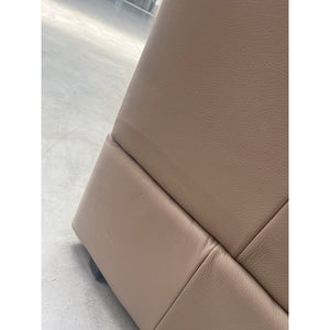 Kožená sedačka rozkládací Polo pravý roh béžová - II. akosť