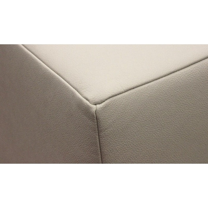 Kožená sedačka rozkladacia Malpensa ľavý roh biela