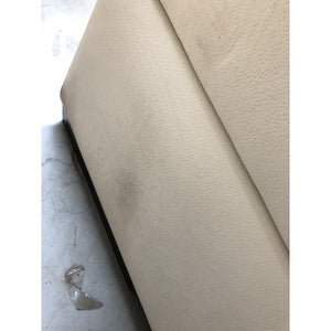 Kožená sedačka rozkladacia Malpensa pravý roh biela - II. akosť