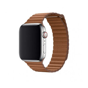 Kožený remienok na Apple watch 42/44/45 mm, Loop, hnedý