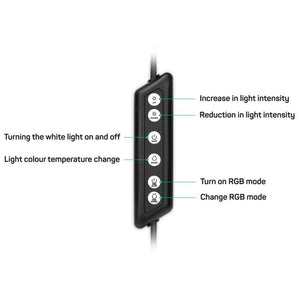 Kruhové RGB LED svetlo Connect IT (CLI-2020-SM)