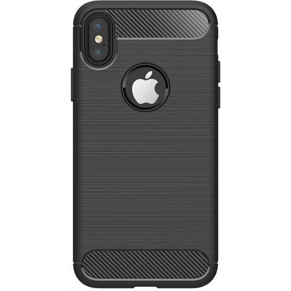 Zadný kryt pre Apple iPhone XR, karbón, čierna
