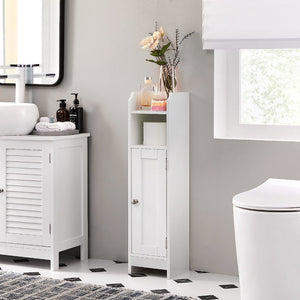 Kúpeľňová skrinka Chantelle (18x80x20 cm, biela)