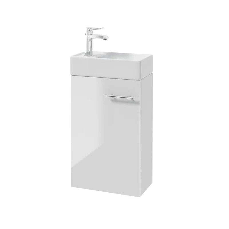 Kúpeľňová skrinka s umývadlom Kick (40x68x22 cm, biela) - II. akosť