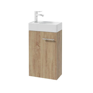 Kúpeľňová skrinka s umývadlom Kick (40x68x22 cm, dub sonoma)