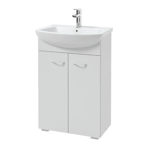 Kúpeľňová skrinka s umývadlom Pico Bello (52x79x30 cm, biela)